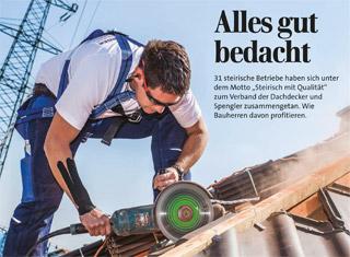 Dachdecker Spengler Kleine Zeitung Beilage Titelbild