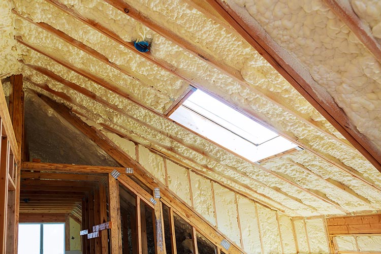 inside wall insulation wooden house building construction